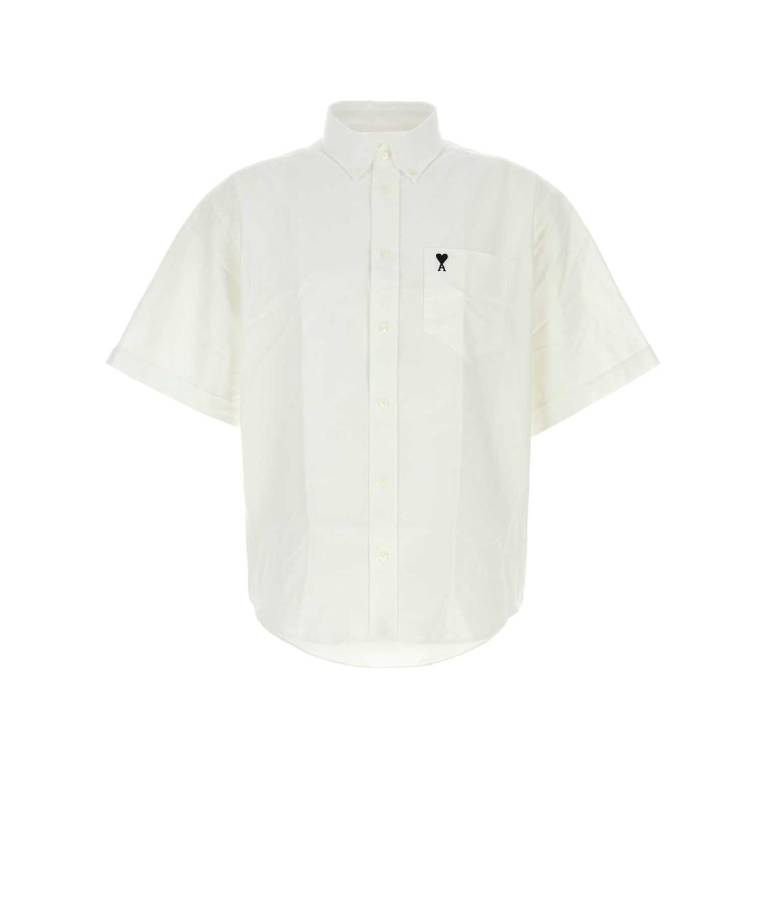 Ami Paris Белая хлопковая кэжуал рубашка, фото 1