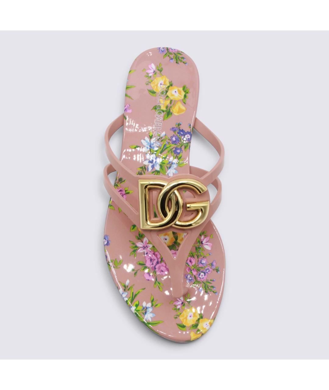 DOLCE&GABBANA Мульти шлепанцы, фото 4