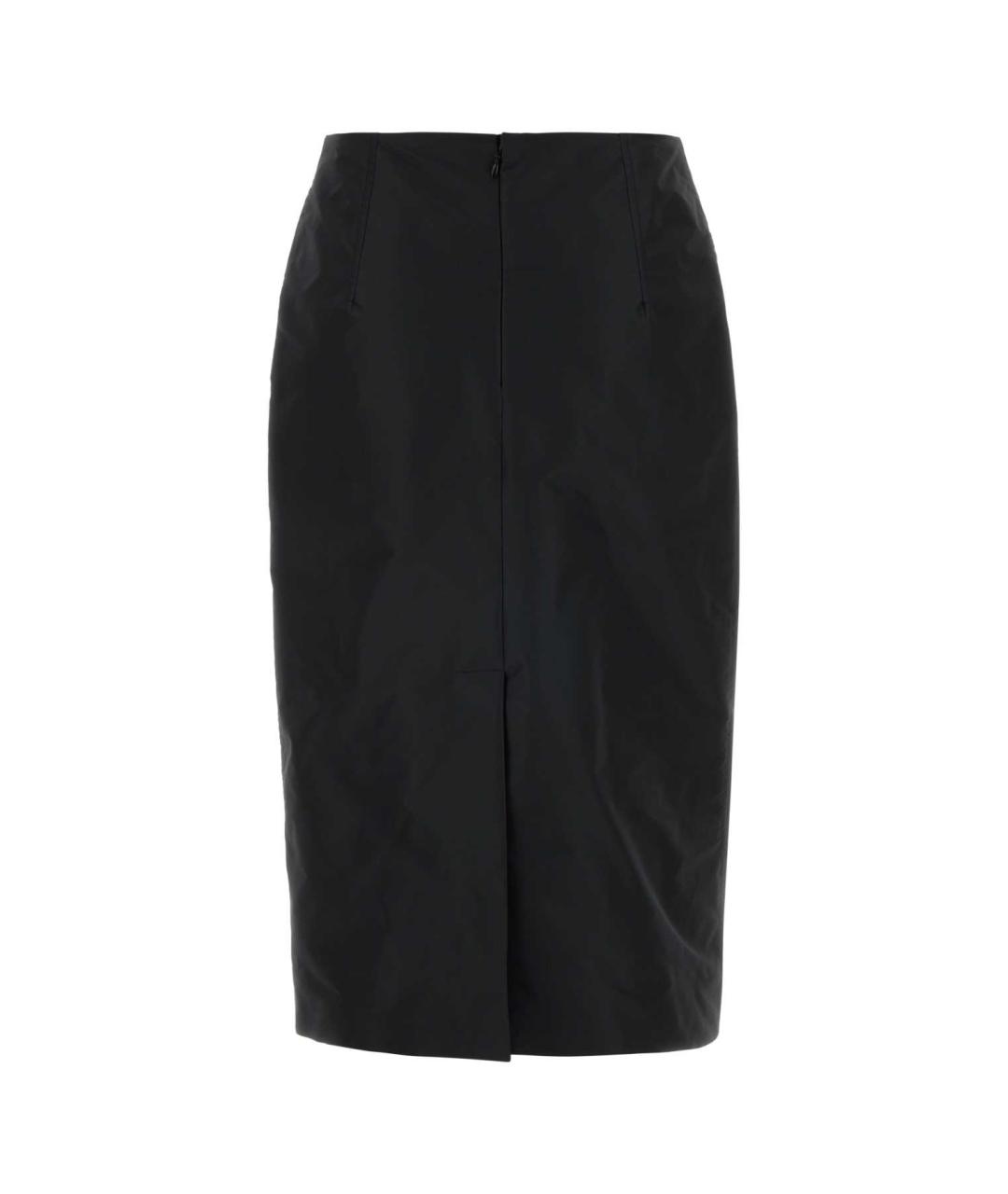 JIL SANDER Черная полиэстеровая юбка миди, фото 2