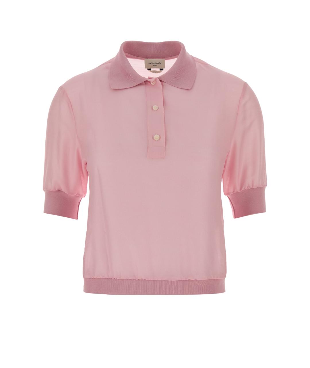 JACOB COHEN Розовый шерстяной джемпер / свитер, фото 1