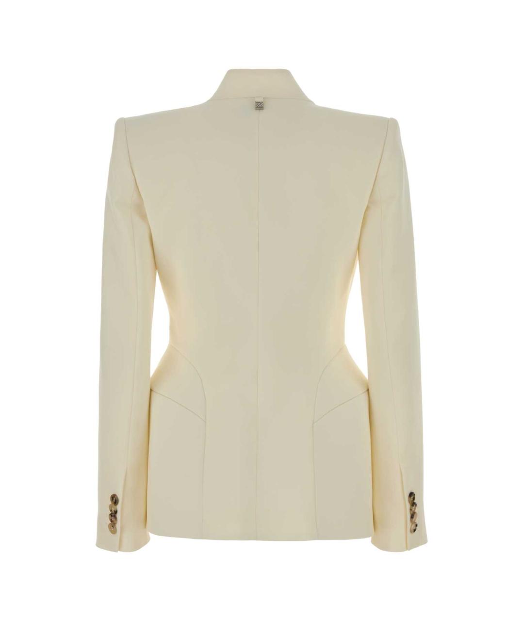 GIUSEPPE DI MORABITO Бежевый шерстяной жакет/пиджак, фото 2