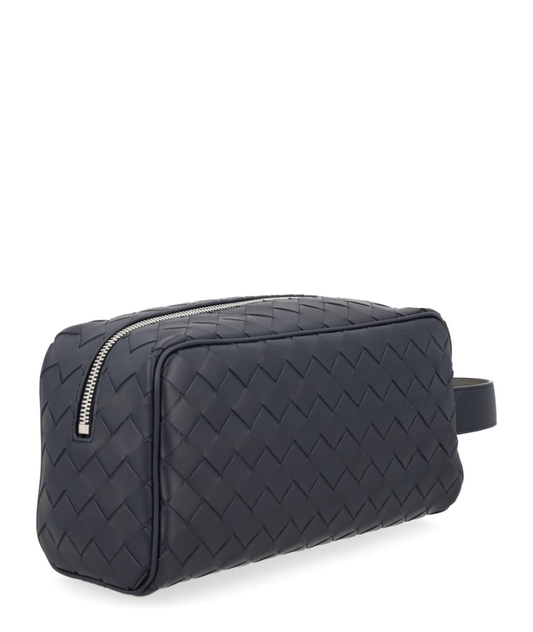 BOTTEGA VENETA Черная кожаная барсетка, фото 3