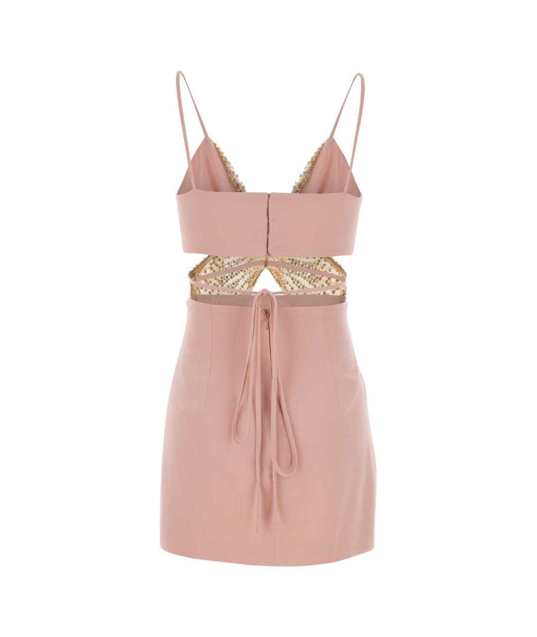 COSTARELLOS Розовое полиэстеровое коктейльное платье, фото 2
