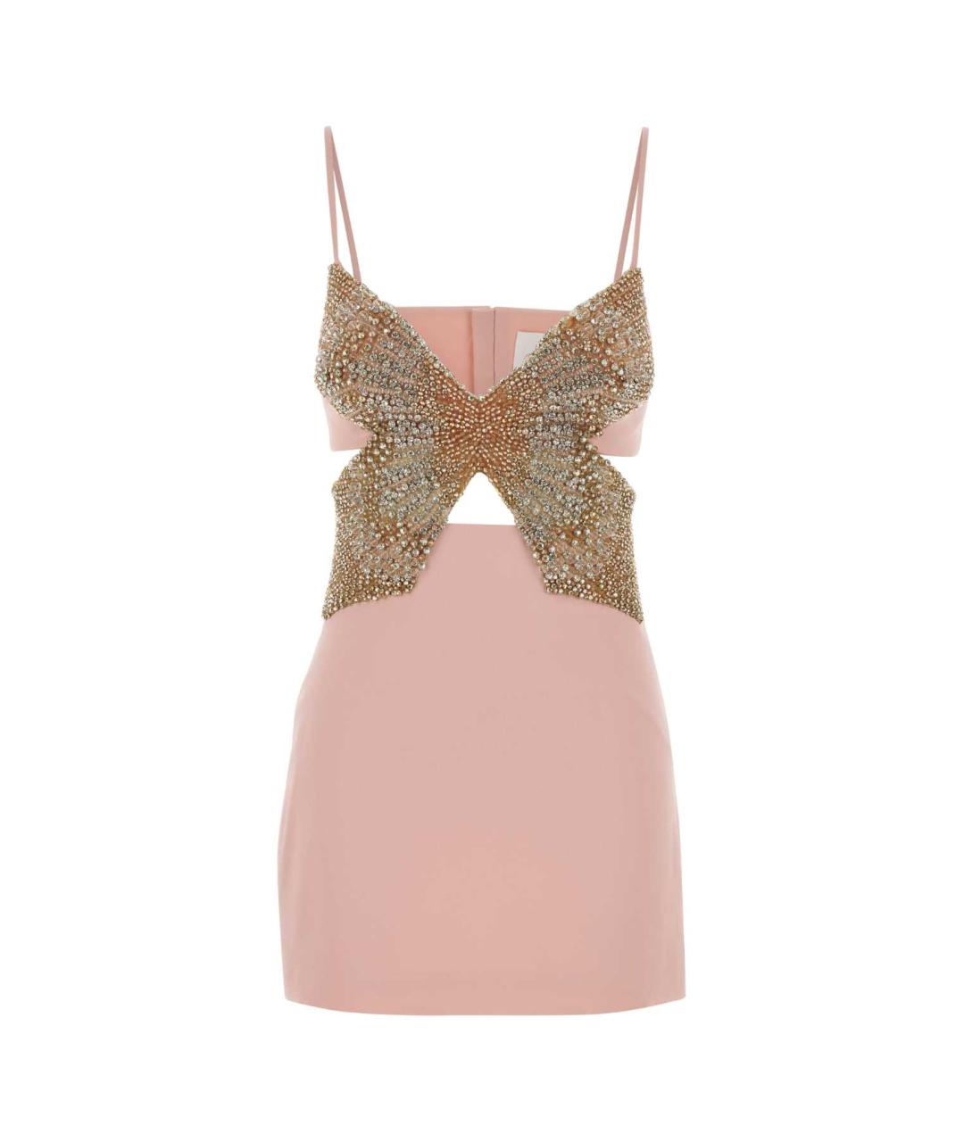 COSTARELLOS Розовое полиэстеровое коктейльное платье, фото 1