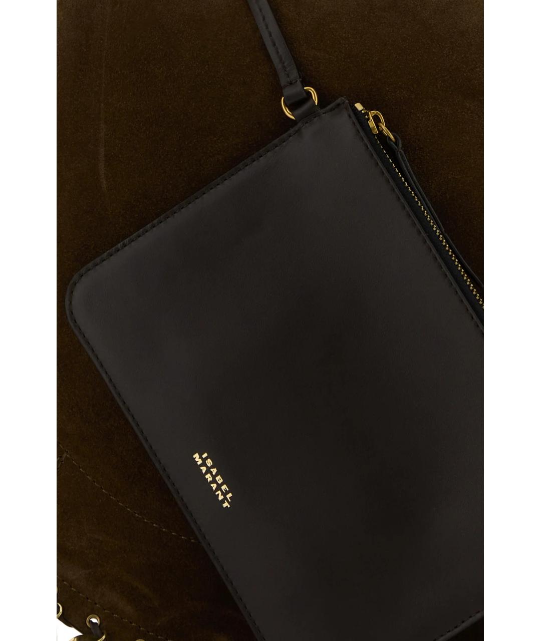 ISABEL MARANT Коричневая замшевая сумка через плечо, фото 3