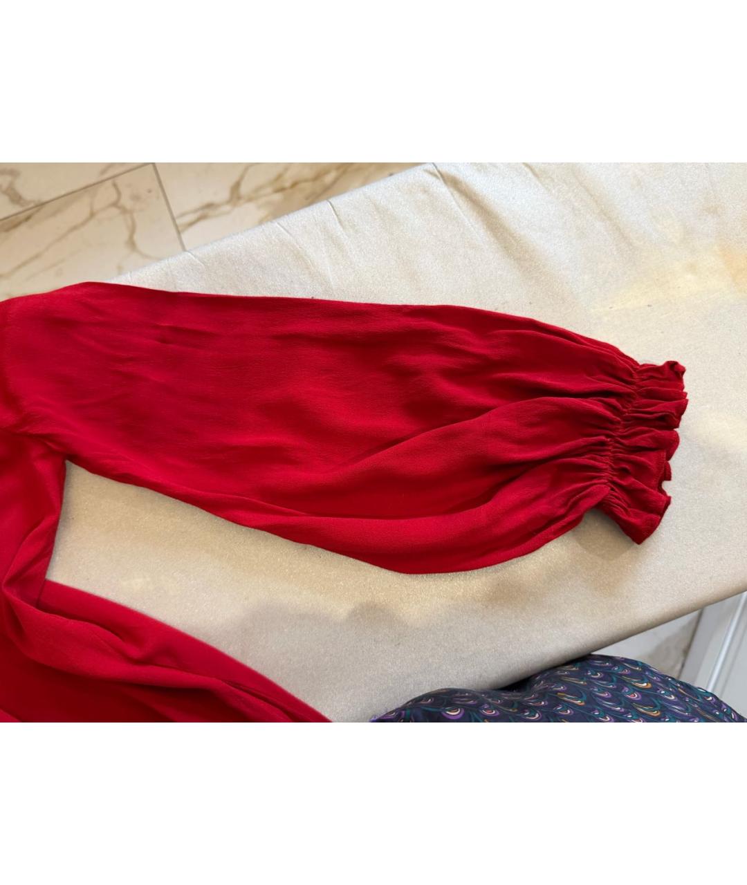 DIANE VON FURSTENBERG Бордовое креповое коктейльное платье, фото 2