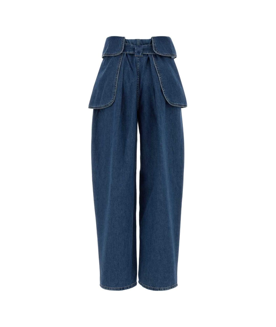 LOEWE Синие хлопковые прямые джинсы, фото 2