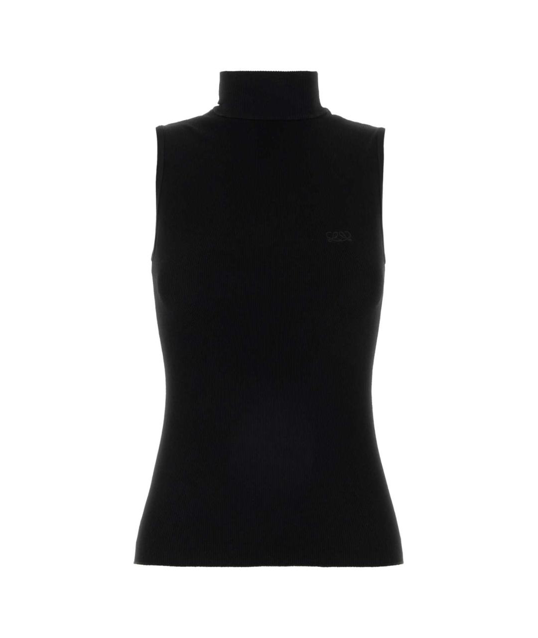 LOEWE Черная полиэстеровая футболка, фото 1