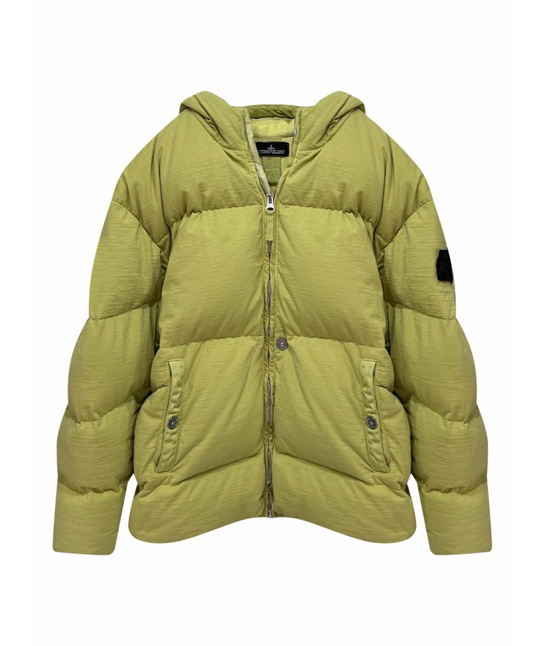 STONE ISLAND SHADOW PROJECT Желтый полиамидовый пуховик, фото 1