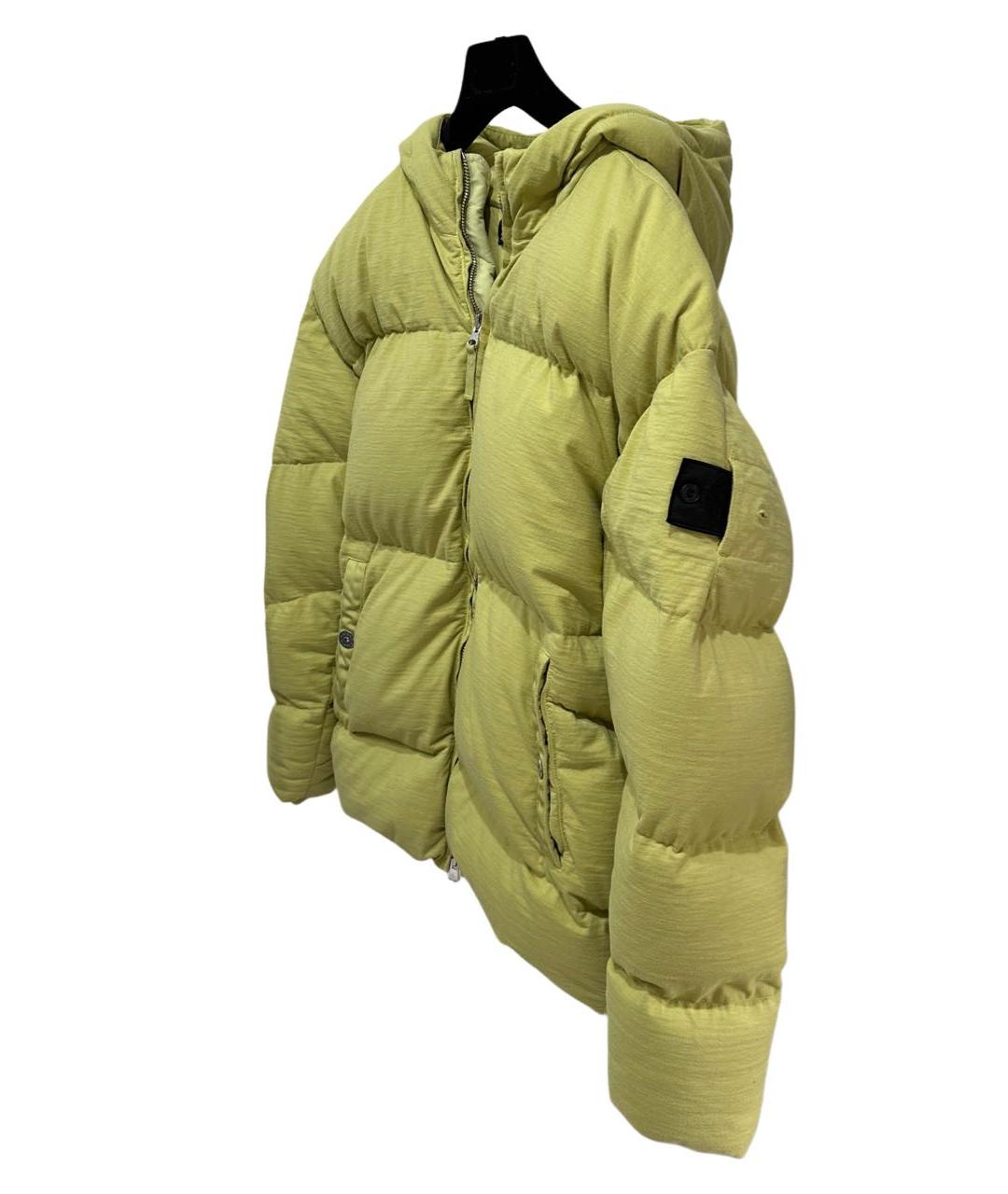 STONE ISLAND SHADOW PROJECT Желтый полиамидовый пуховик, фото 2