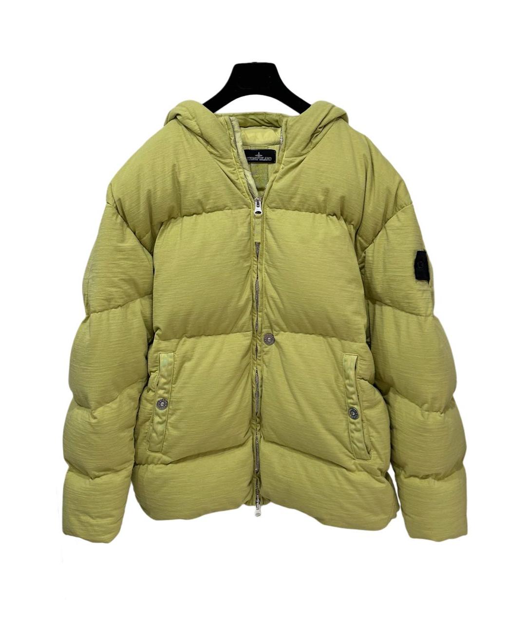 STONE ISLAND SHADOW PROJECT Желтый полиамидовый пуховик, фото 7