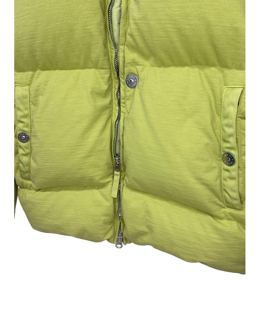 STONE ISLAND SHADOW PROJECT Желтый полиамидовый пуховик, фото 4