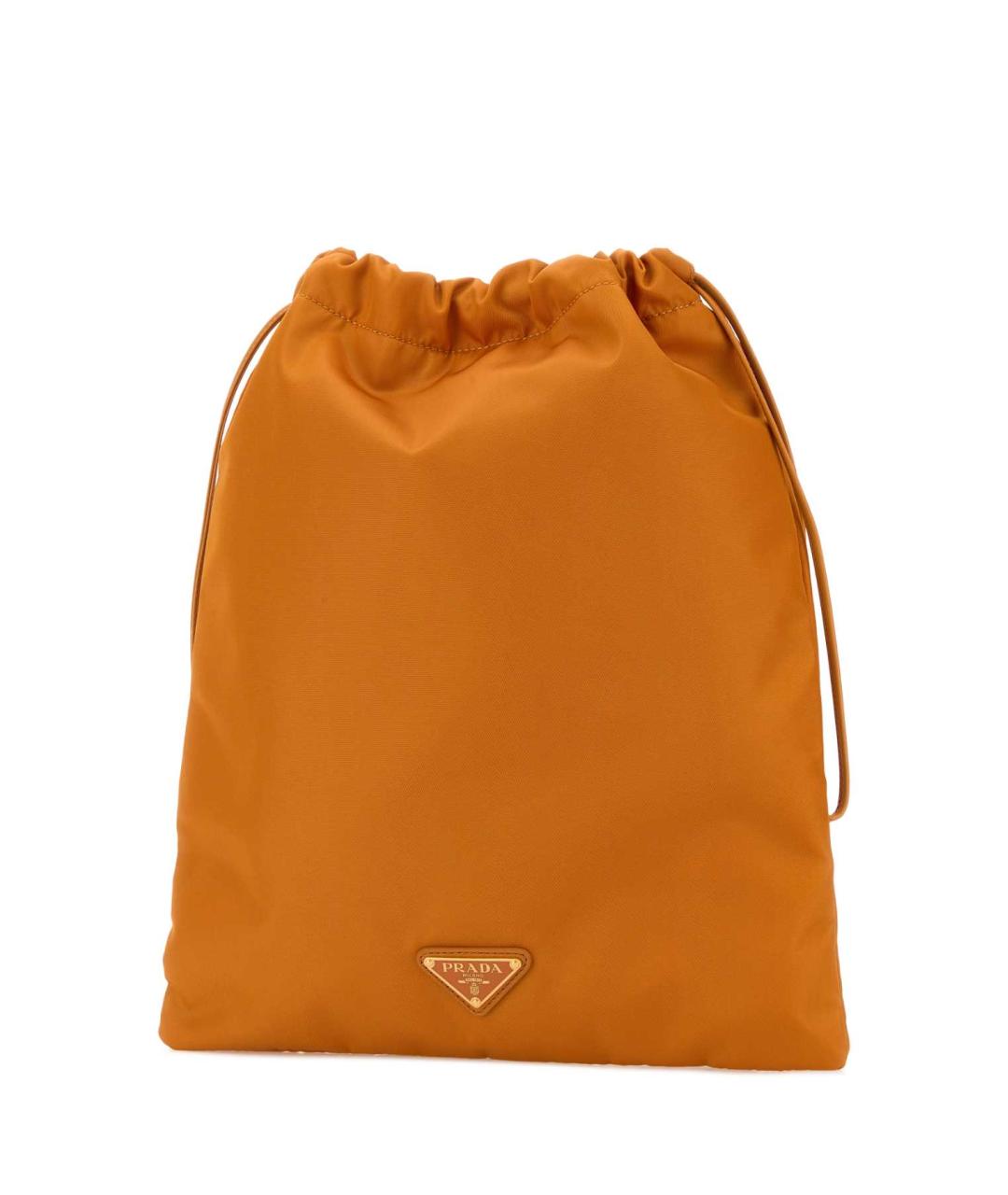 PRADA Оранжевая тканевая косметичка, фото 2