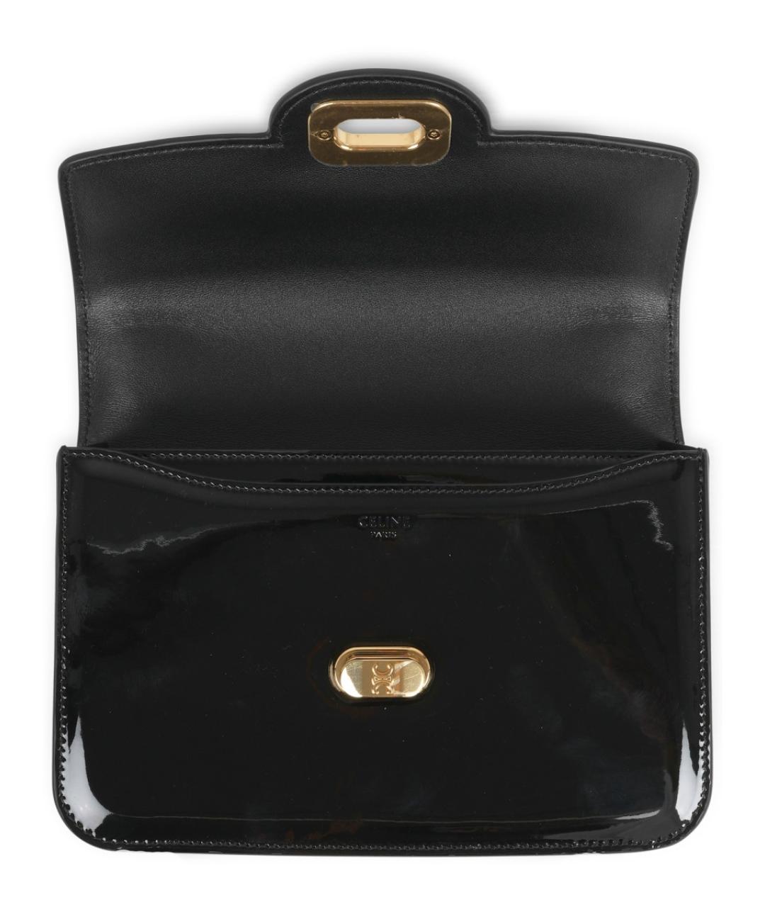 CELINE Черная кожаная сумка через плечо, фото 3