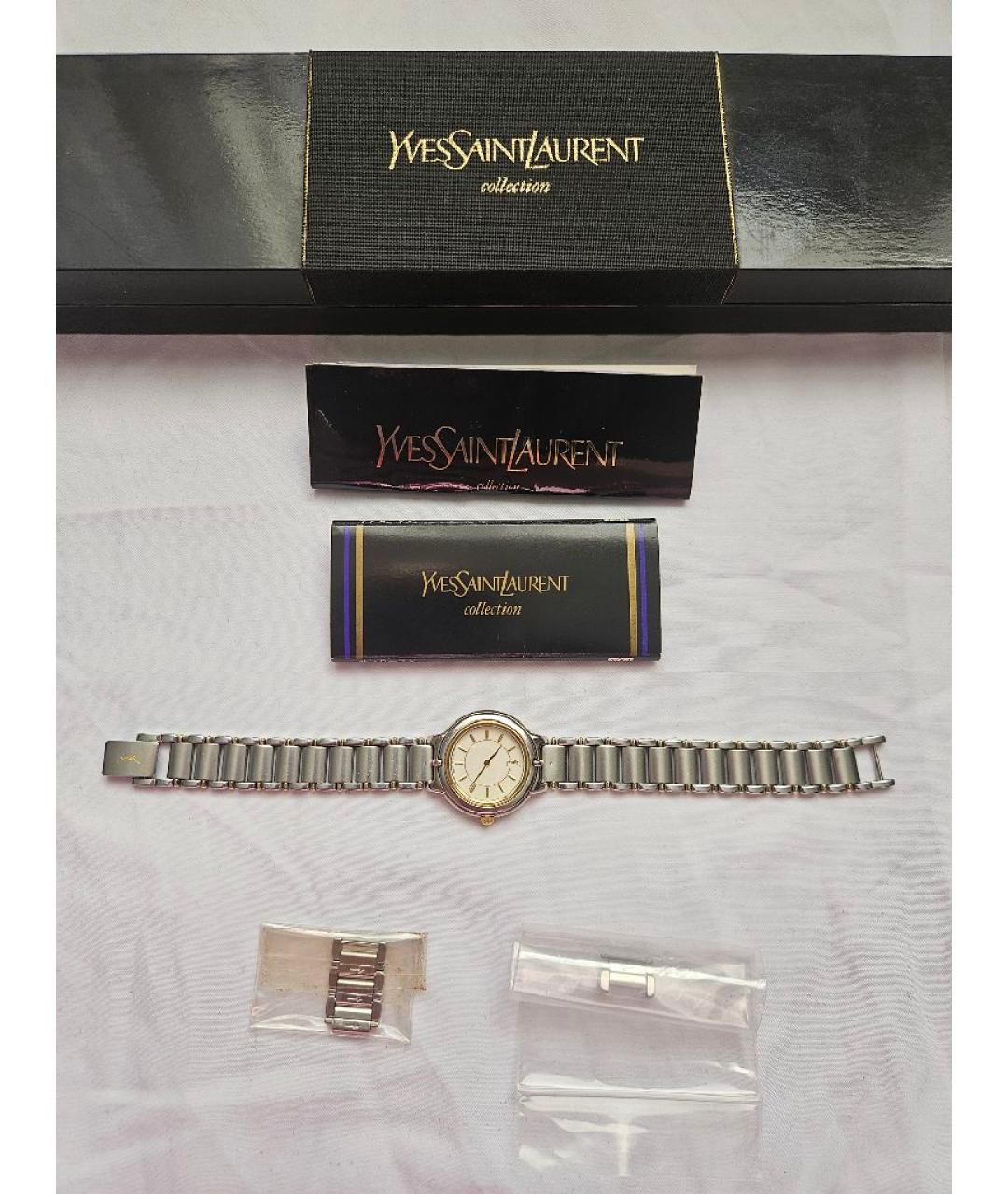 SAINT LAURENT Серебряные стальные часы, фото 4