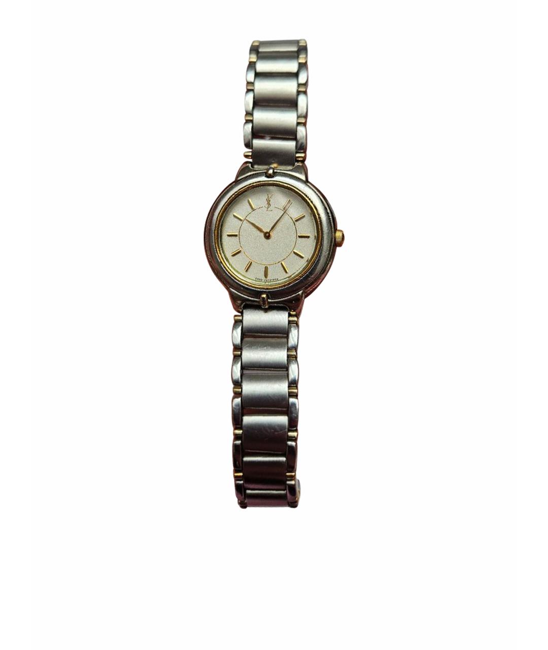 SAINT LAURENT Серебряные стальные часы, фото 1