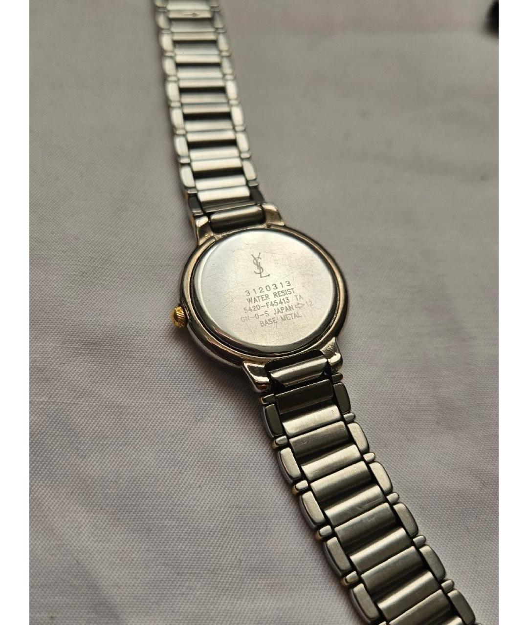 SAINT LAURENT Серебряные стальные часы, фото 2