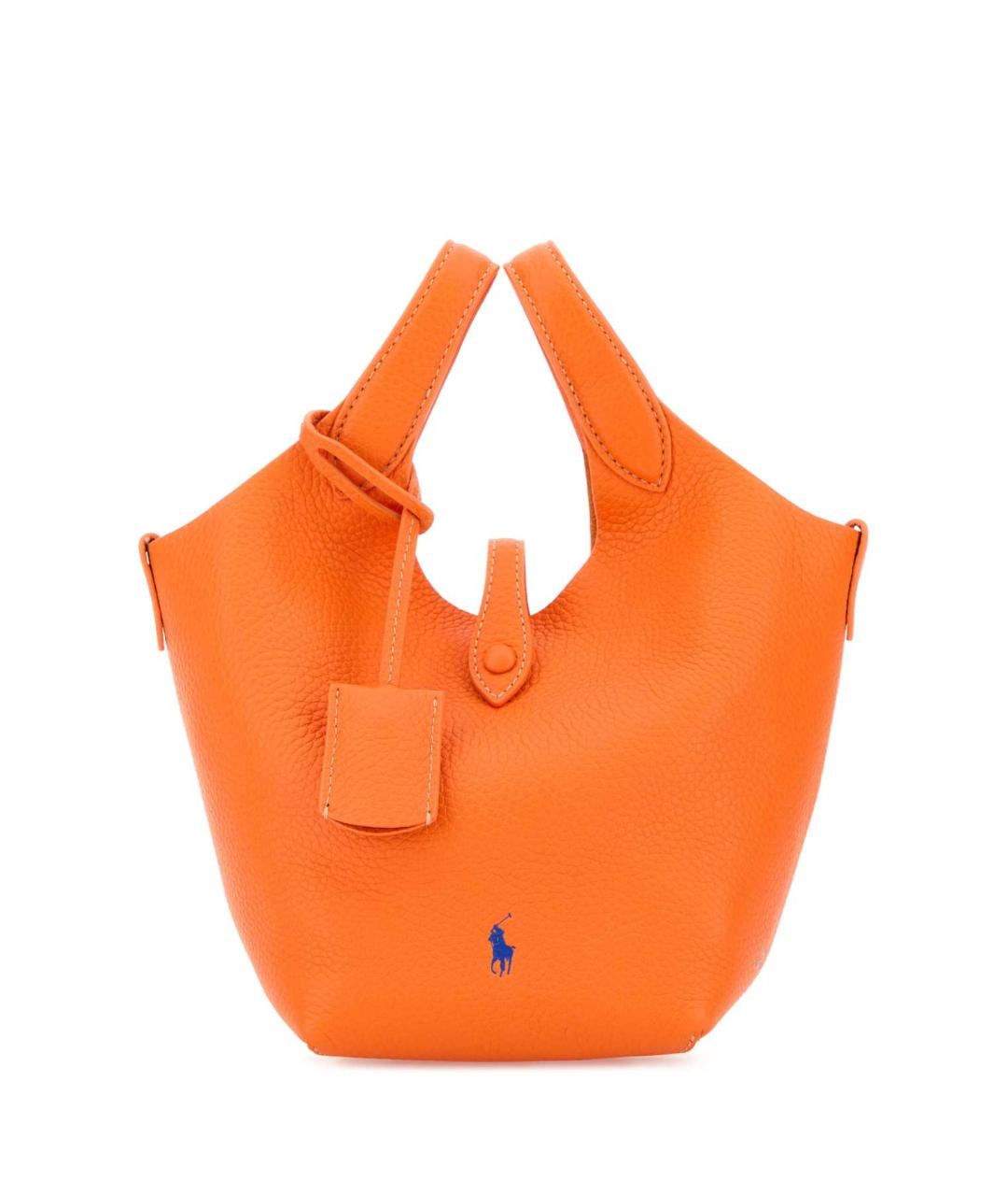 POLO RALPH LAUREN Оранжевая кожаная сумка через плечо, фото 1