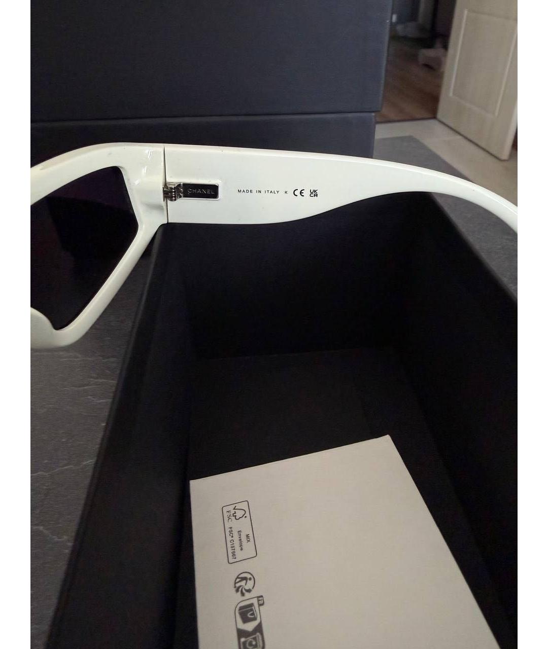 CHANEL Черные пластиковые солнцезащитные очки, фото 5