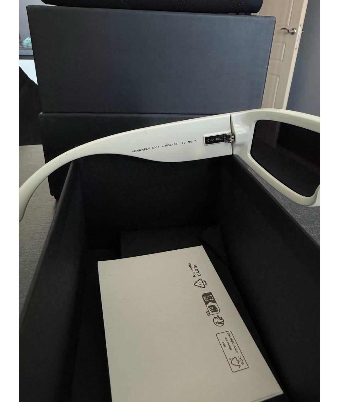 CHANEL Черные пластиковые солнцезащитные очки, фото 3