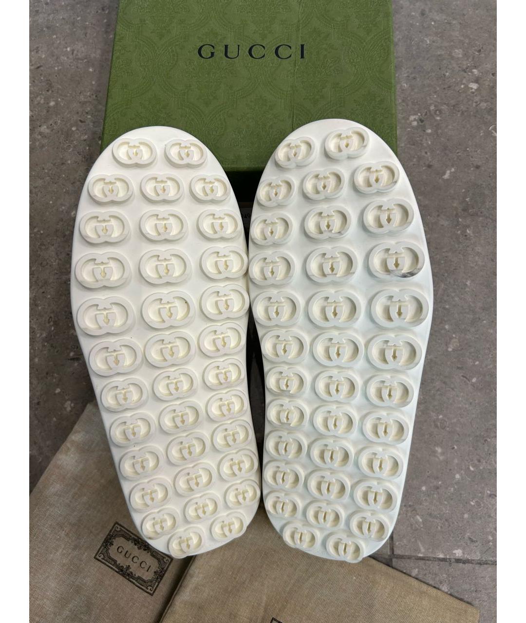 GUCCI Розовые текстильные кеды, фото 6