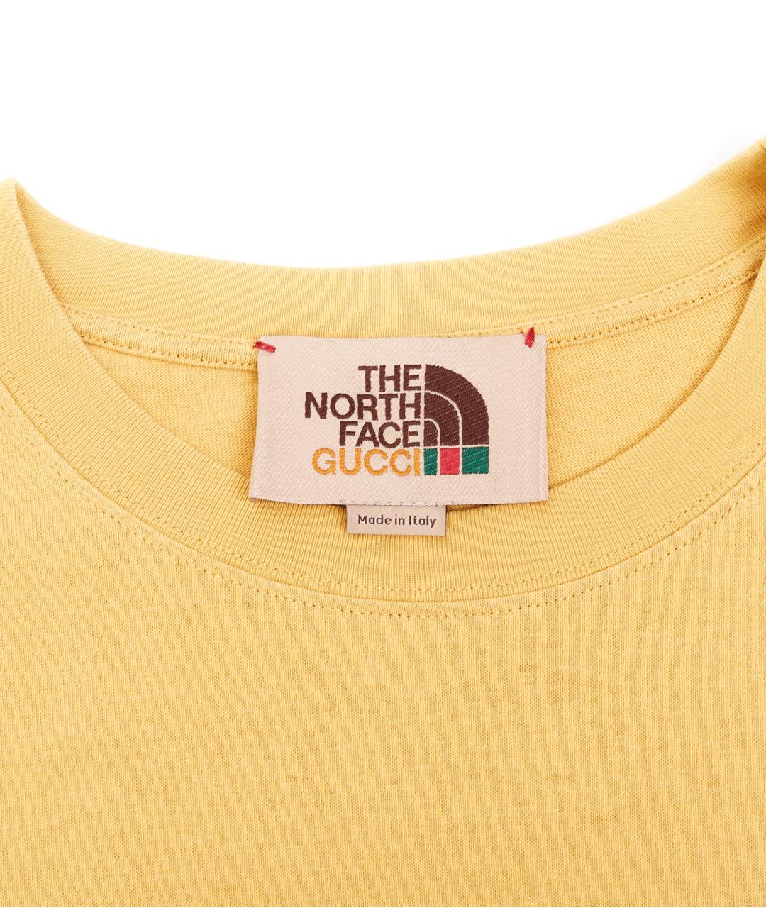 THE NORTH FACE Желтая хлопковая футболка, фото 5