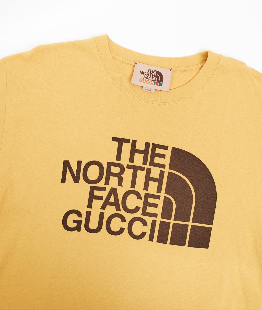 THE NORTH FACE Желтая хлопковая футболка, фото 4