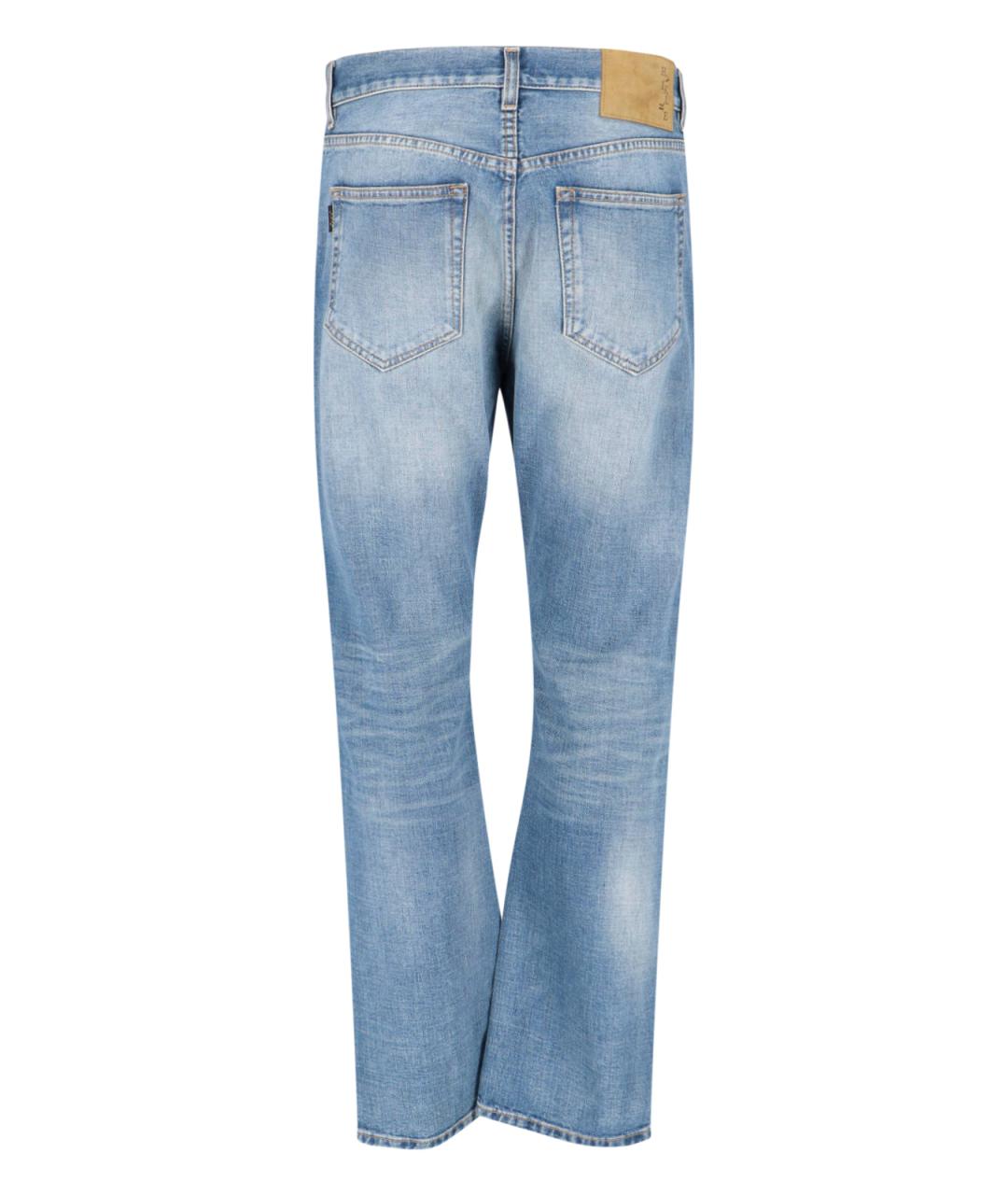 HAIKURE Синие хлопковые прямые джинсы, фото 2