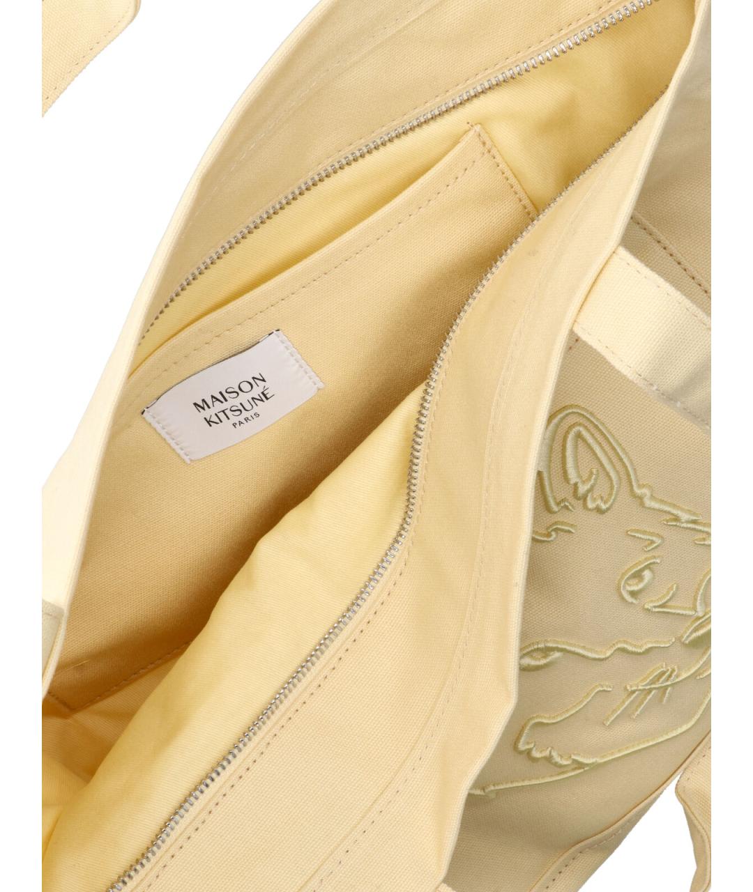 MAISON KITSUNE Хлопковая сумка тоут, фото 4