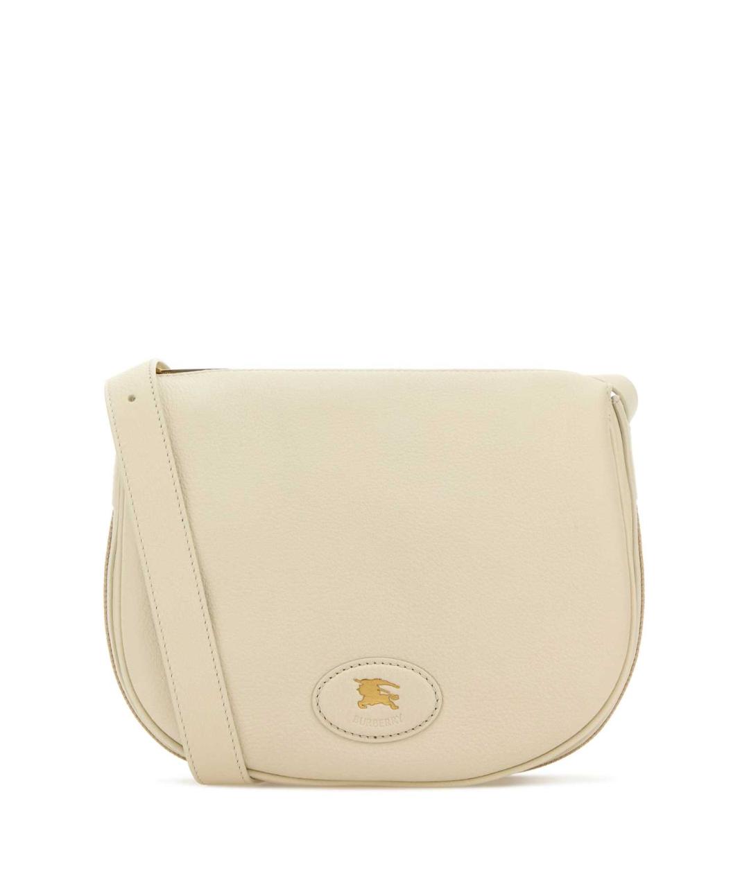 BURBERRY Бежевая кожаная сумка через плечо, фото 1