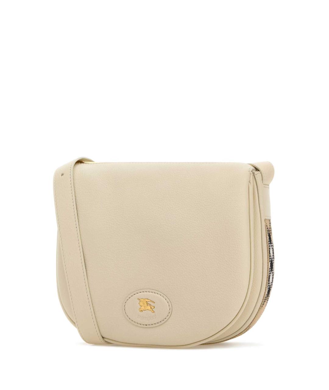 BURBERRY Бежевая кожаная сумка через плечо, фото 2
