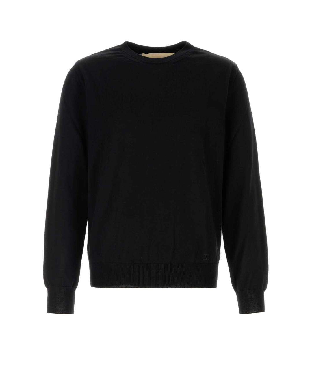 VALENTINO Черный шерстяной джемпер / свитер, фото 1