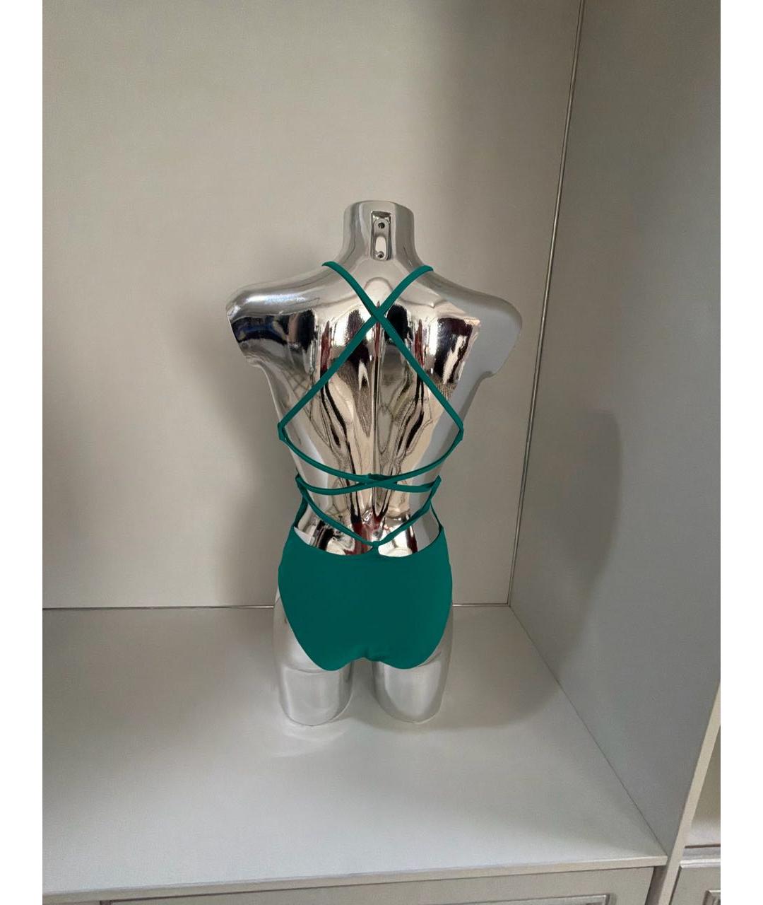 HERMES Бирюзовый полиамидовый купальник, фото 4