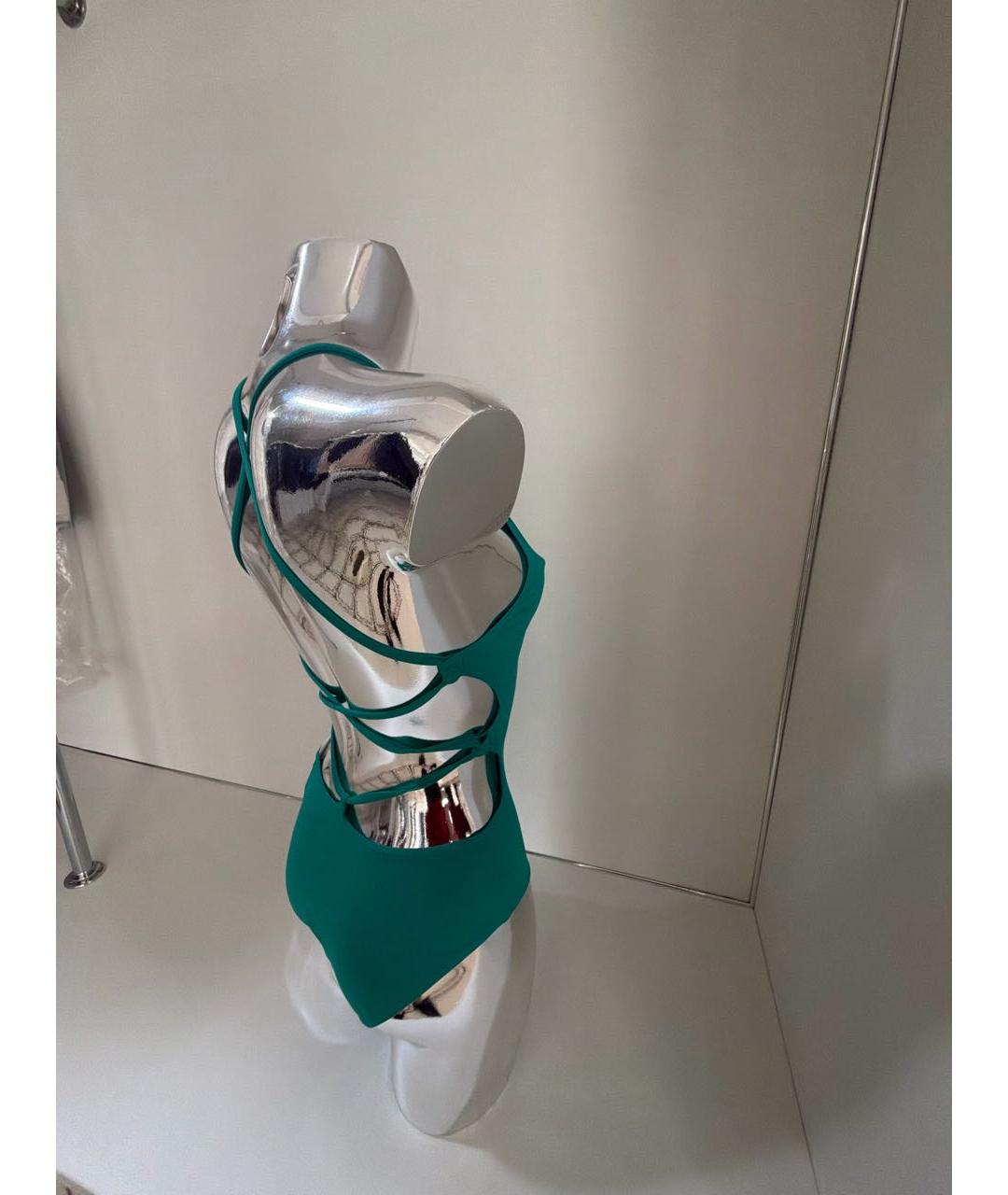 HERMES Бирюзовый полиамидовый купальник, фото 5