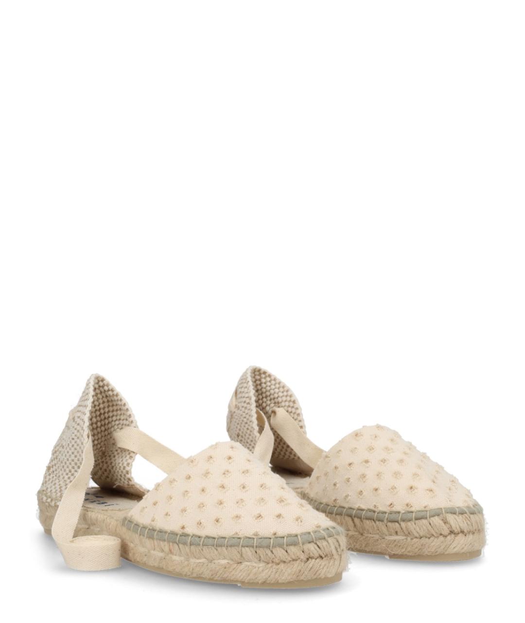 MANEBI Бежевые текстильные эспадрильи, фото 2