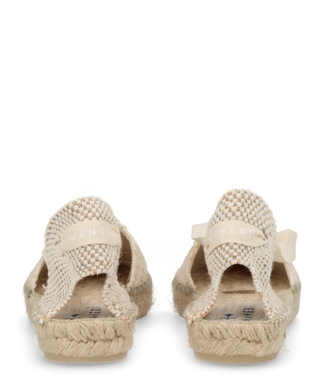 MANEBI Бежевые текстильные эспадрильи, фото 4
