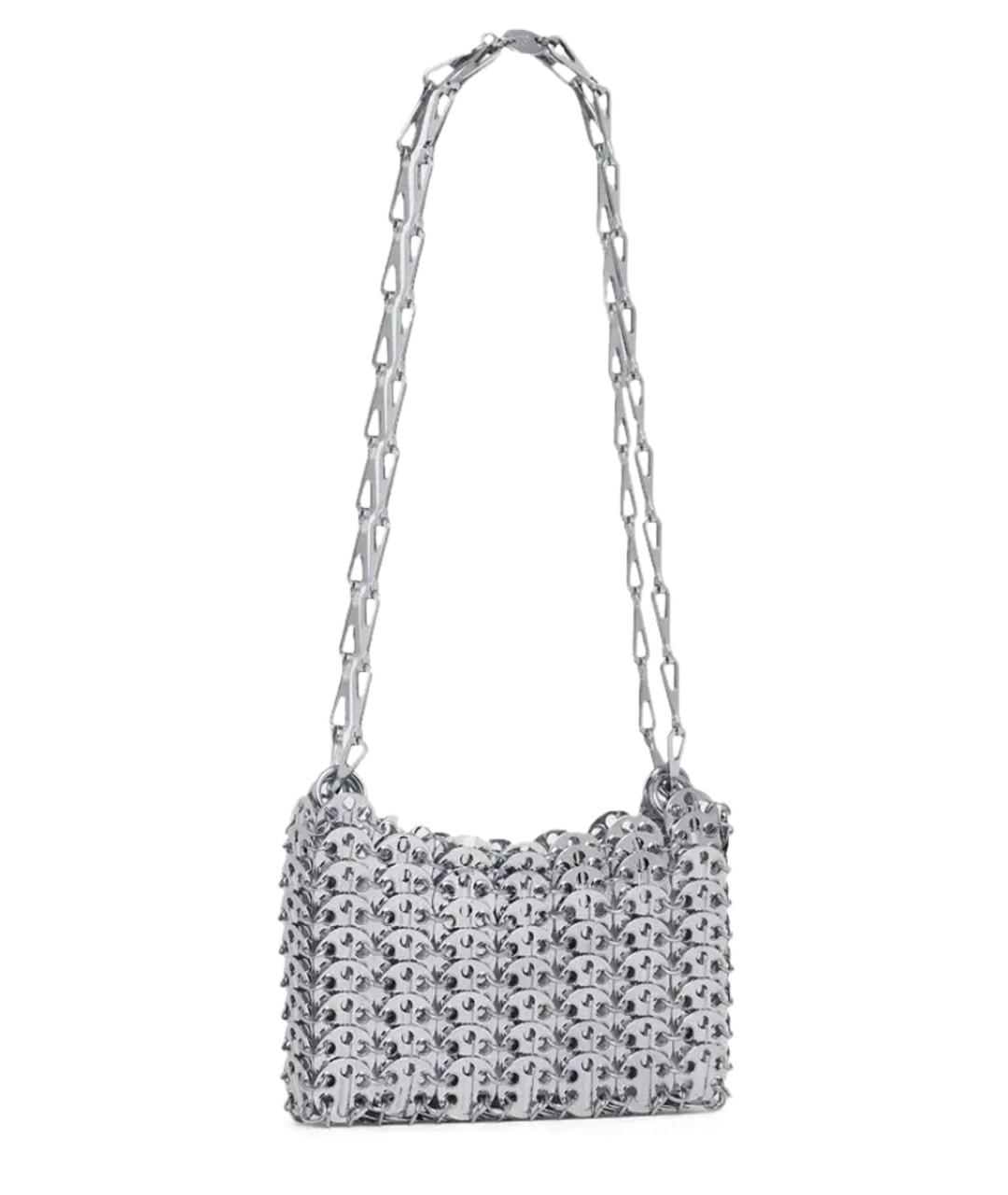PACO RABANNE Серебряная сумка через плечо, фото 2