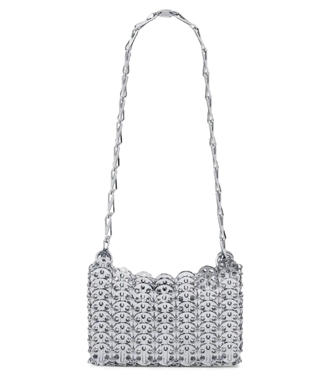 PACO RABANNE Серебряная сумка через плечо, фото 1