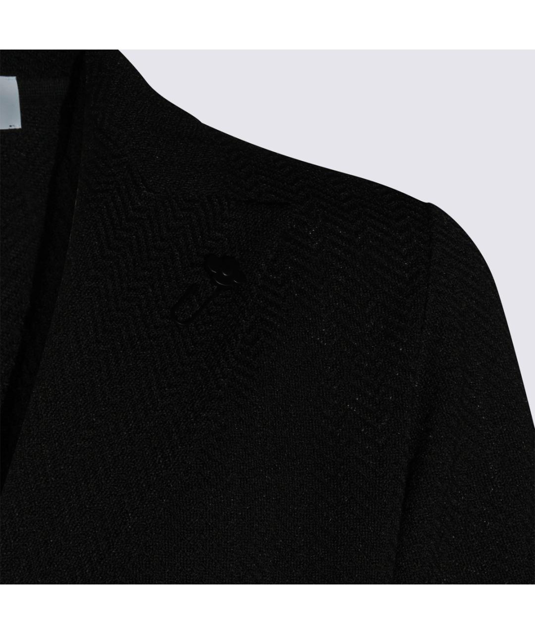 LARDINI Черный хлопковый пиджак, фото 3