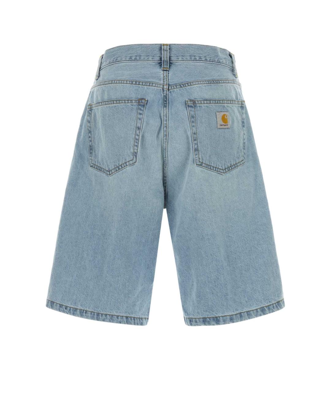 CARHARTT WIP Голубые хлопковые шорты, фото 2