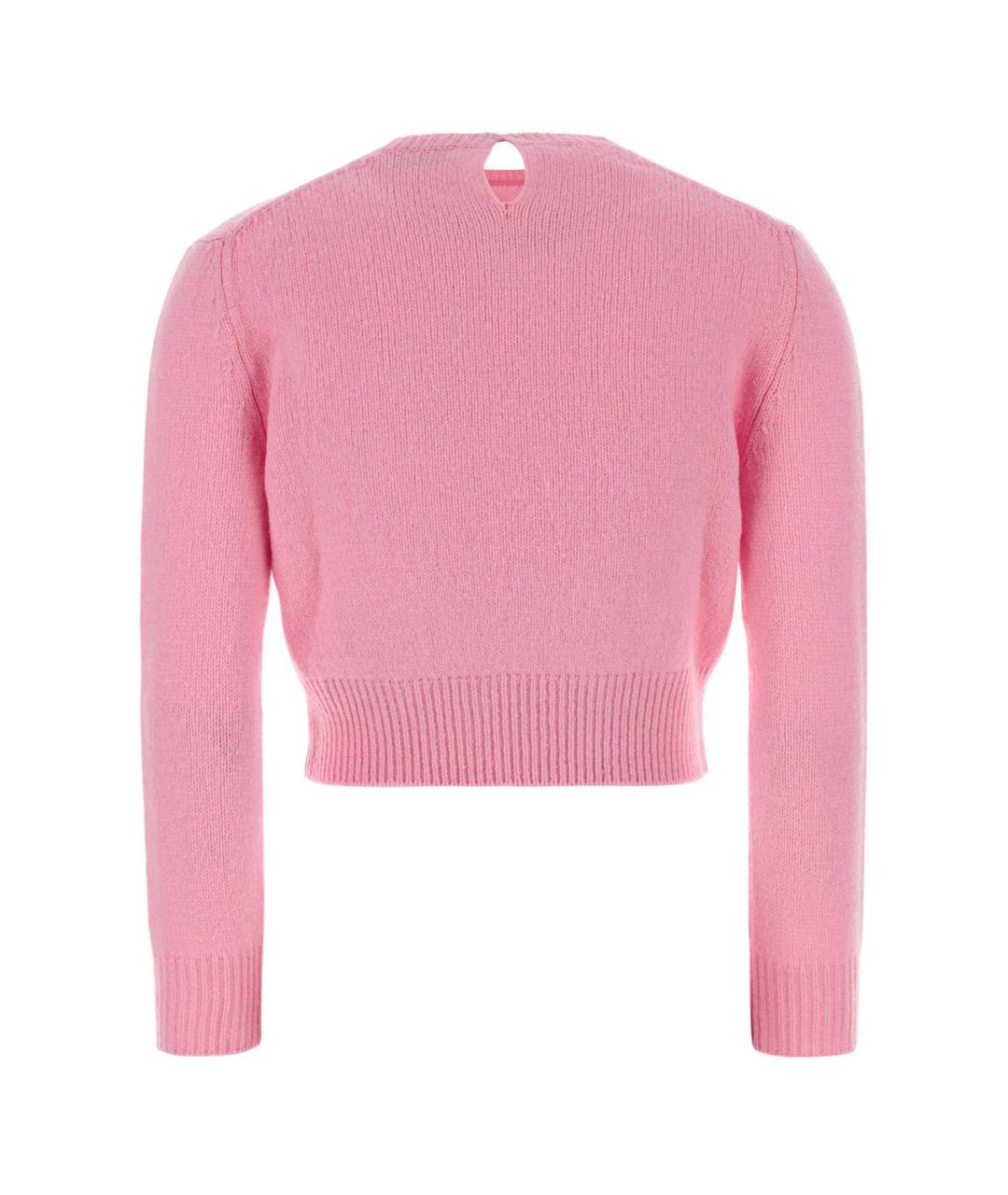 JIL SANDER Розовый шерстяной джемпер / свитер, фото 2