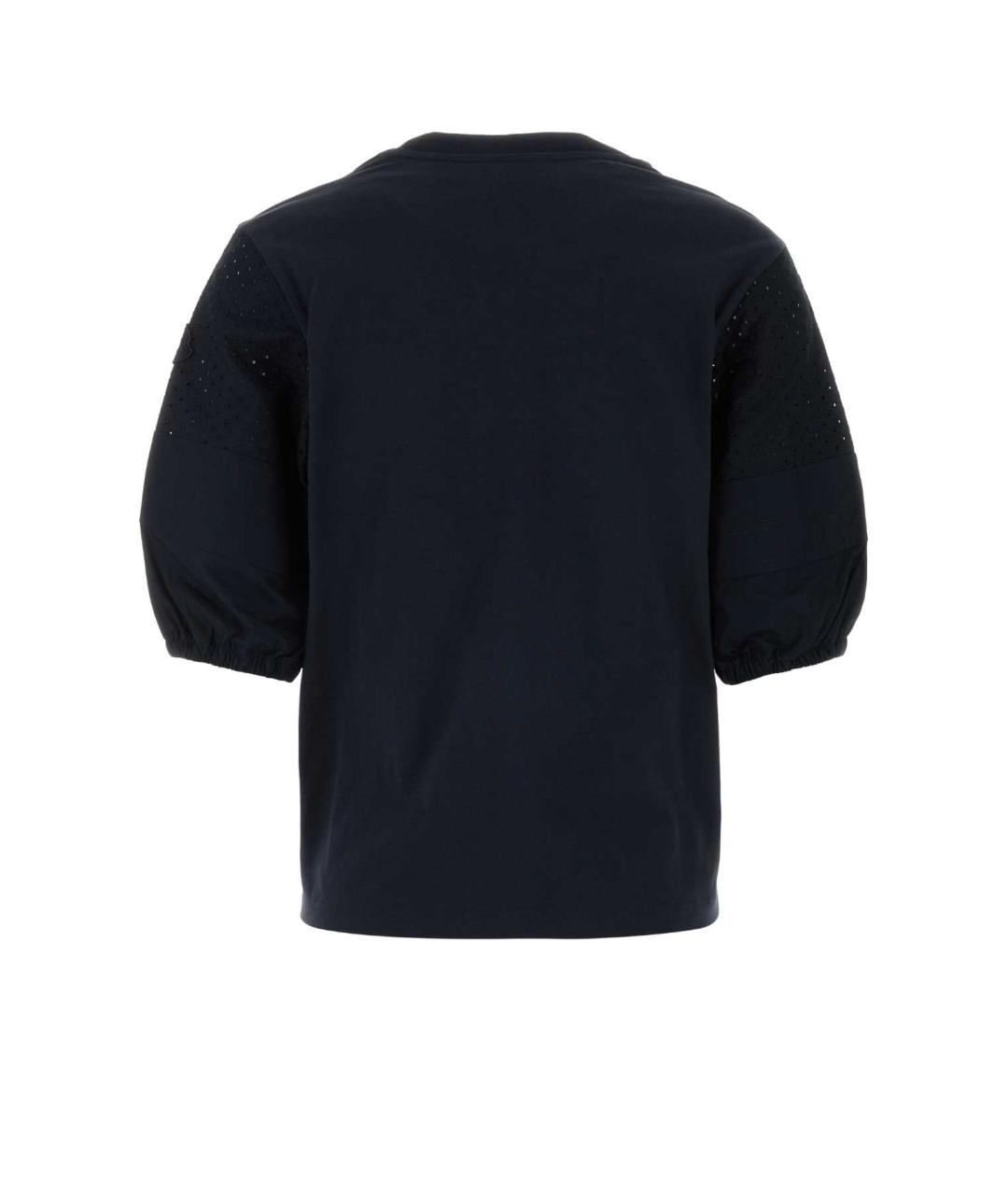 MONCLER Синяя хлопковая футболка, фото 2