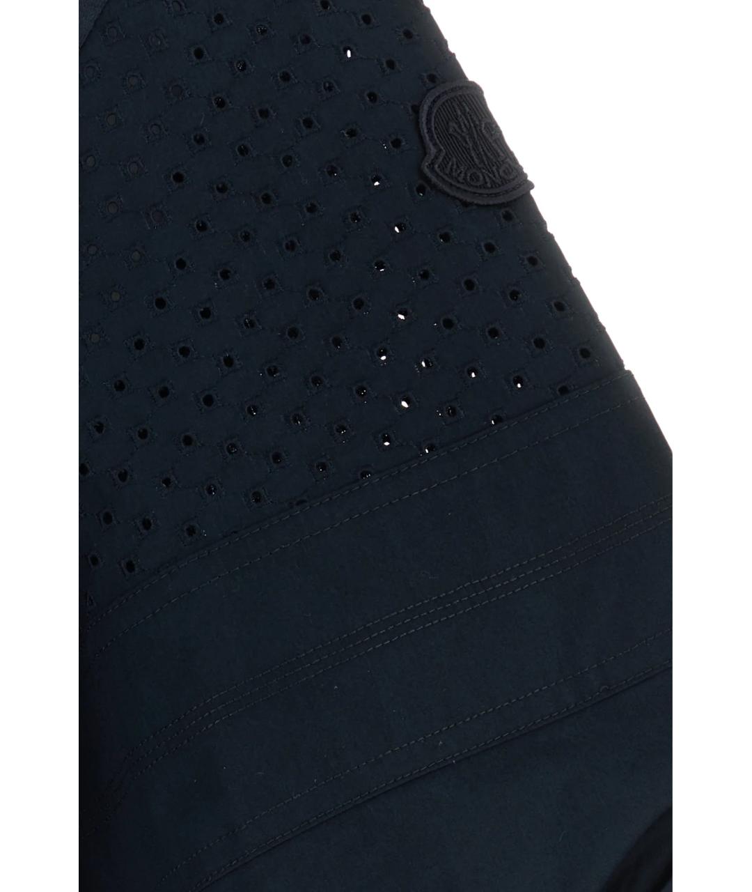 MONCLER Синяя хлопковая футболка, фото 3