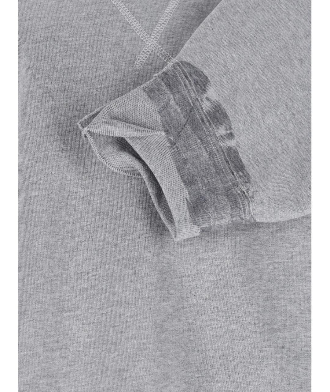 MAISON MARGIELA Серый хлопковый джемпер / свитер, фото 4