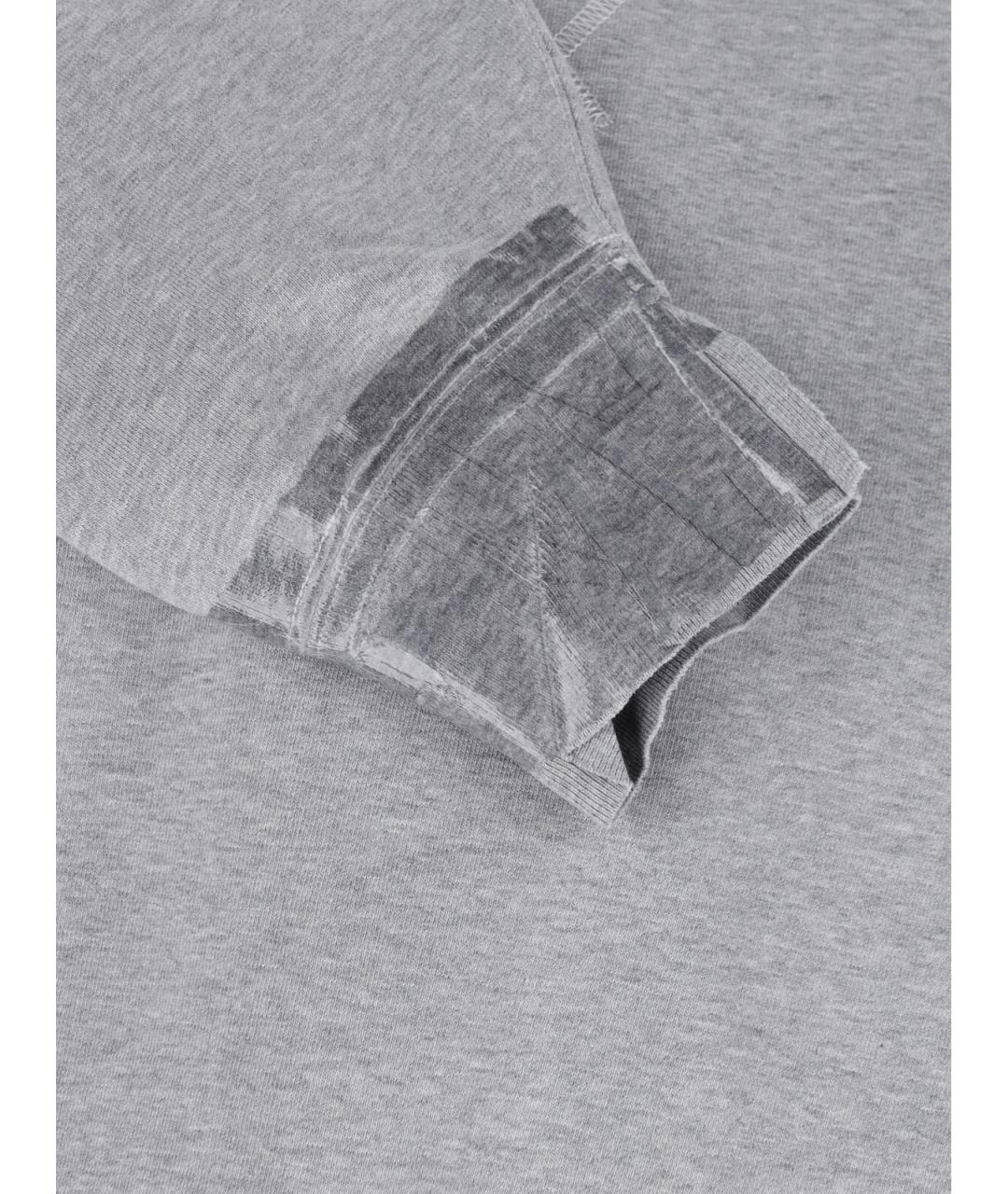 MAISON MARGIELA Серый хлопковый джемпер / свитер, фото 3