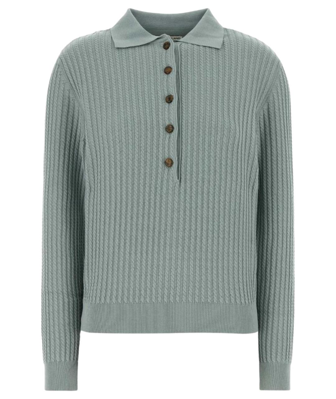 BLAZE MILANO Зеленый шелковый джемпер / свитер, фото 1