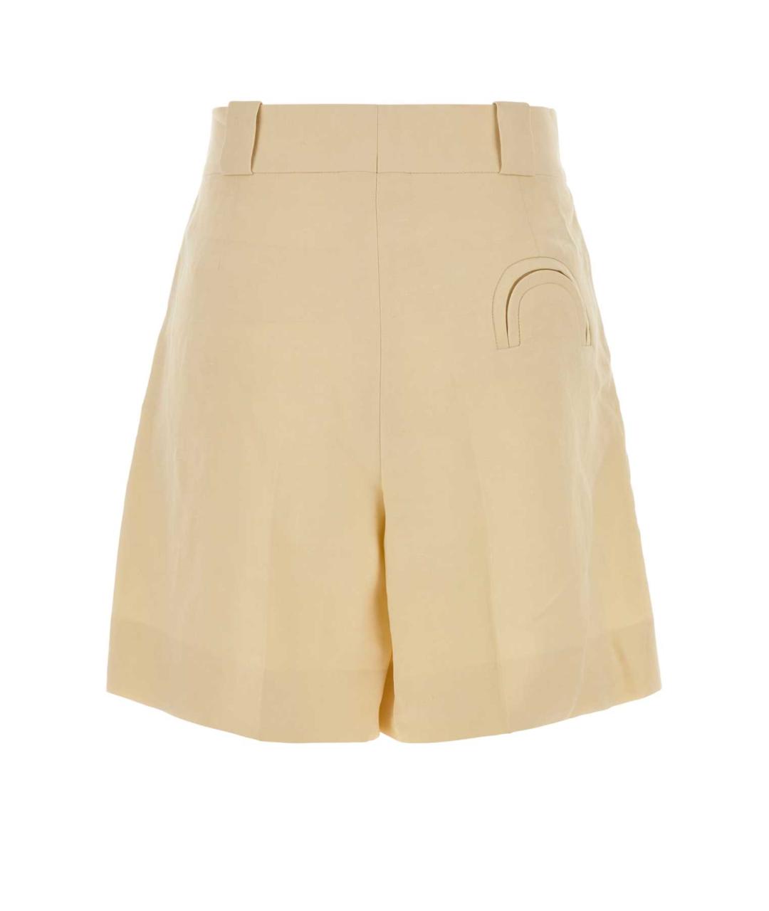 BLAZE MILANO Желтая льняная юбка миди, фото 2