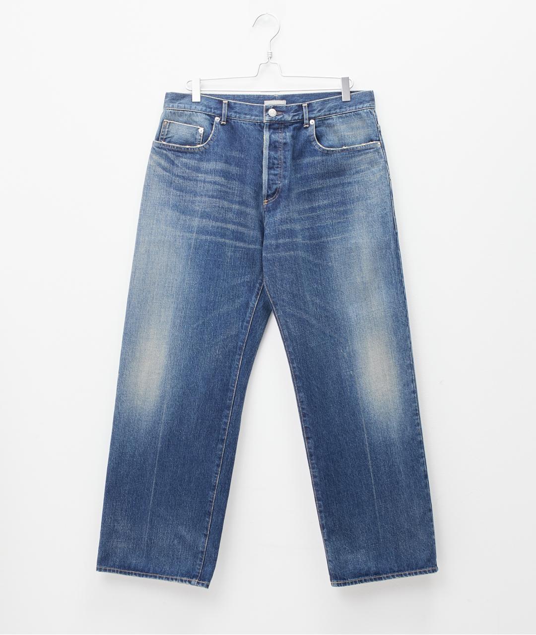 CHRISTIAN DIOR Синие хлопковые прямые джинсы, фото 6