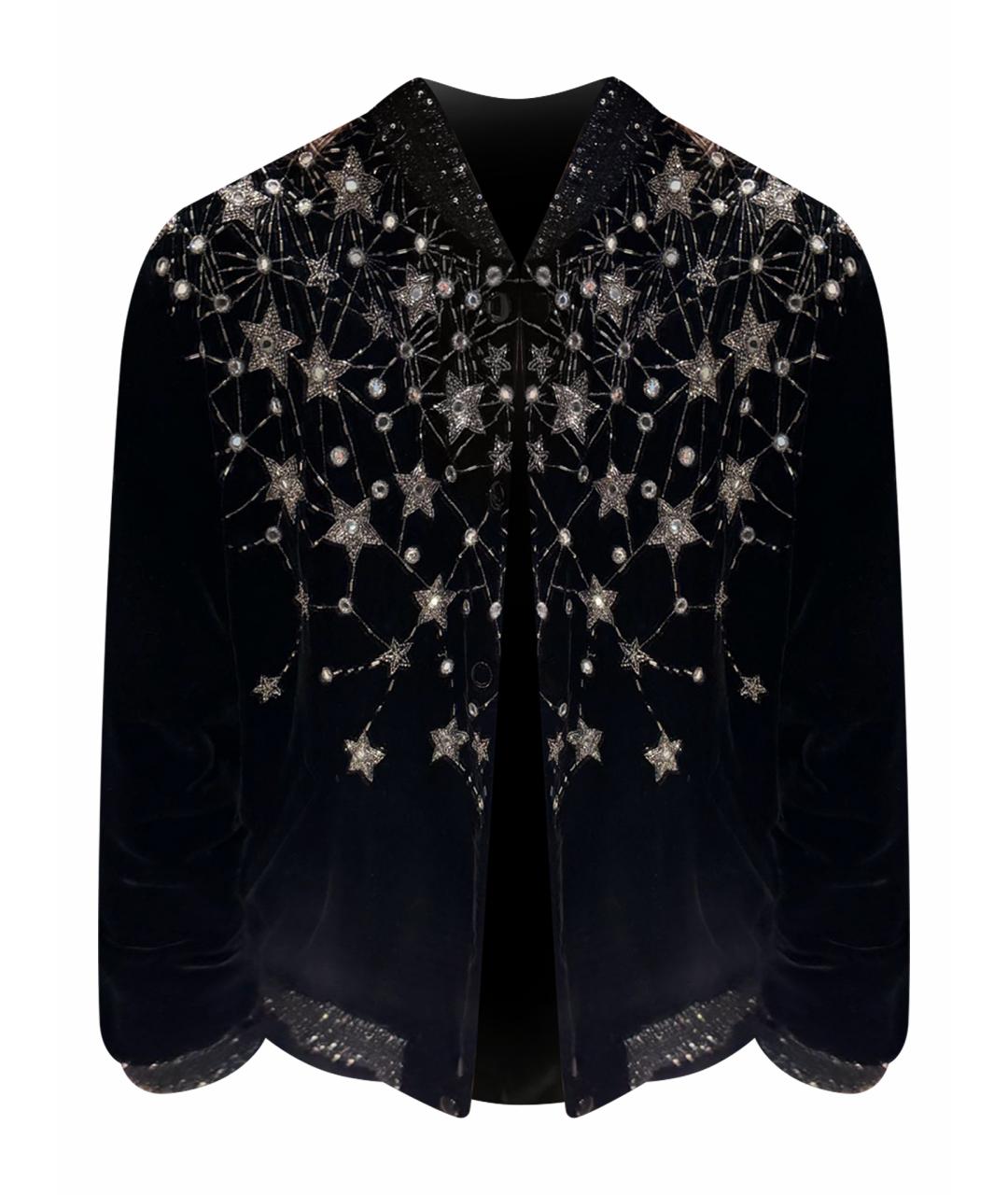 SAINT LAURENT Черная бархатная куртка, фото 1