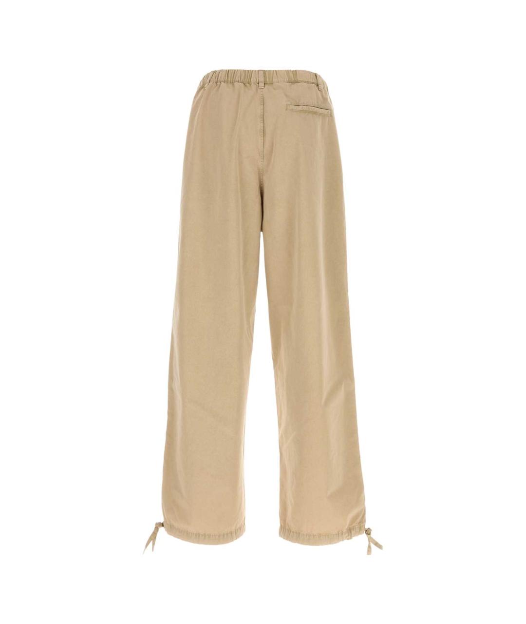 FERRAGAMO Бежевые хлопковые повседневные брюки, фото 2